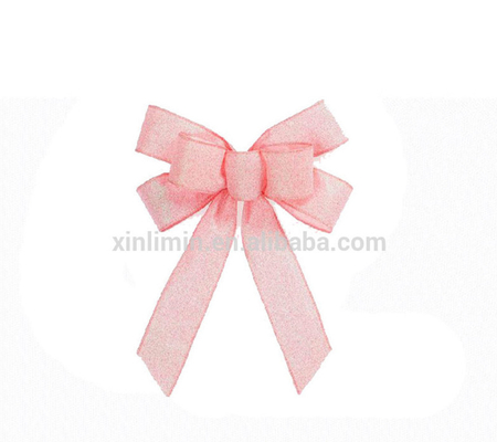 Nice and Fastness Colour Organza Pull String Bows for Wedding Party in Satin Material
