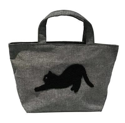 Custom Logo Love Animal 3D Towel Embroidered Cotton Tote Bag for Shopping Convenience