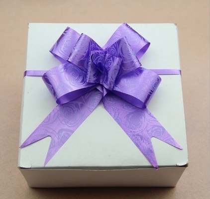 Nice and Fastness Colour Organza Pull String Bows for Wedding Party in Satin Material