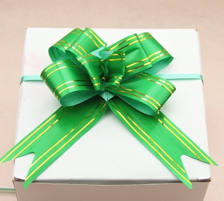Nice and Fastness Colour Organza Pull String Bows for Wedding Party in Satin Material