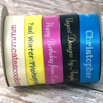 Customized Pattern Satin Ribbon in Single or Double Face Style
