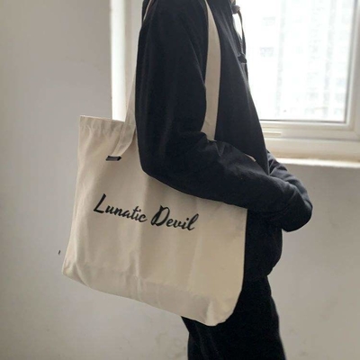 Versatile and Eco-Friendly Custom Cotton Canvas Grocery Bag Beach Tote Shopping Bag