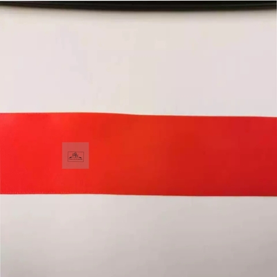 1 Inch Satin Ribbons Customized Colorful Logo Printing with Gold Foil Embellishment