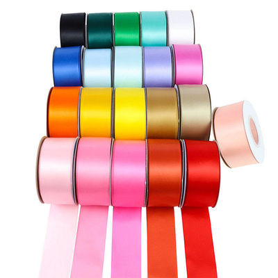 100% Polyester Single Face Satin Ribbon in 196 Custom Colors 38mm 50mm 100 Yards/Roll