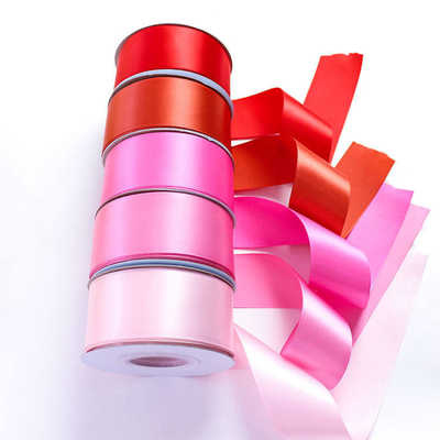 100% Polyester Single Face Satin Ribbon in 196 Custom Colors 38mm 50mm 100 Yards/Roll