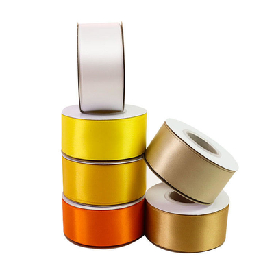 100% Polyester Single Face Satin Ribbon in 196 Custom Colors 38mm 50mm 100 Yards/Roll