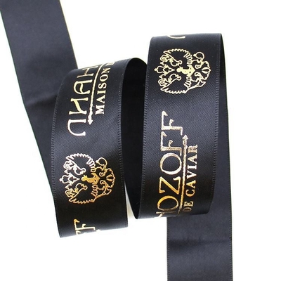 Printed Satin Ribbon Elastic Bow with Stretch Loop for Gift Box Packing