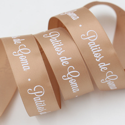 Printed Satin Ribbon Elastic Bow with Stretch Loop for Gift Box Packing