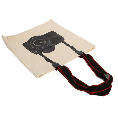 Customizable Screen Printing Camera Shopping Tote Bag for Durable and Personalized