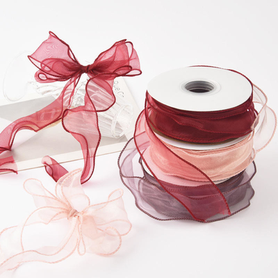 Single Face Style Gold and Silver Foil Silk Satin Ribbon Printing