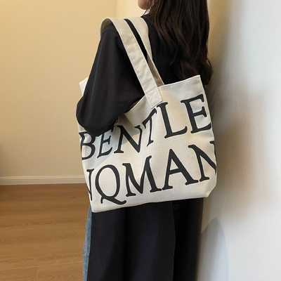 Cross-border Women's Underarm Tote Bag with Explosive Letter Print and Large Capacity