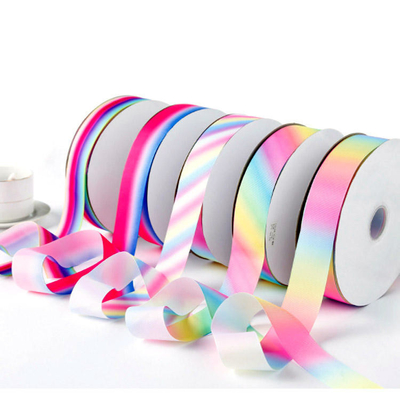 100% Polyester Single Face Designer Grosgrain Ribbon Stripe 3 Inch