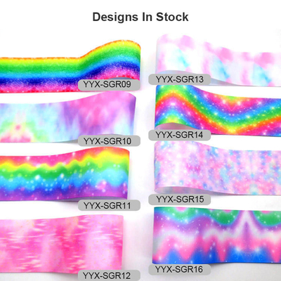 100% Polyester Single Face Designer Grosgrain Ribbon Stripe 3 Inch