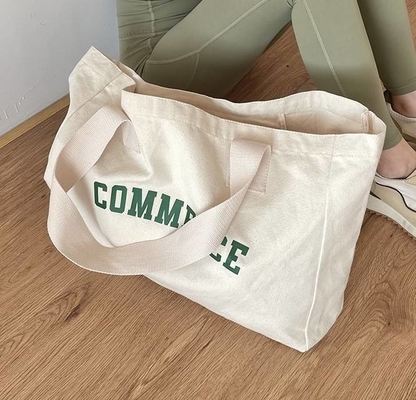 Eco-friendly Oversized Canvas Tote Bag for Shopping Custom Logo and OEM/ODM Acceptable
