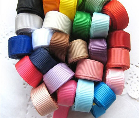 Custom Stripe Polyester Printed Grosgrain Ribbon with 7 Days Sample Order Lead Time