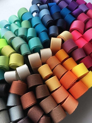 Custom Stripe Polyester Printed Grosgrain Ribbon with 7 Days Sample Order Lead Time