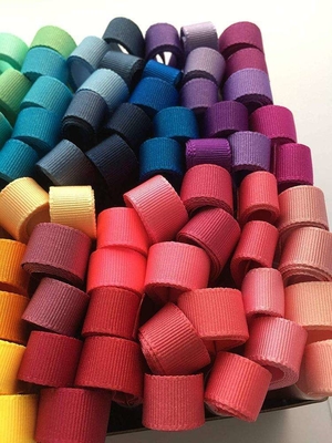 Custom Stripe Polyester Printed Grosgrain Ribbon with 7 Days Sample Order Lead Time