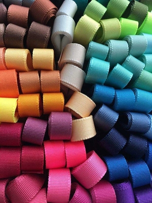 Custom Stripe Polyester Printed Grosgrain Ribbon with 7 Days Sample Order Lead Time