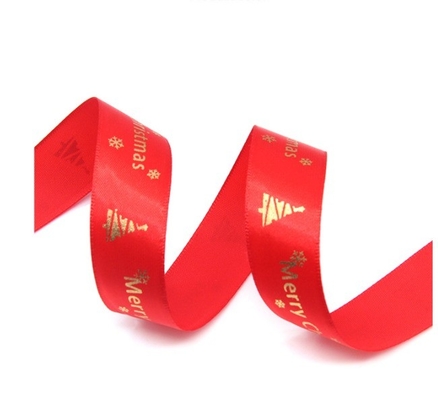 Merry Christmas Alphabet Woven Edge Ribbon for Custom Festival Roll Decoration