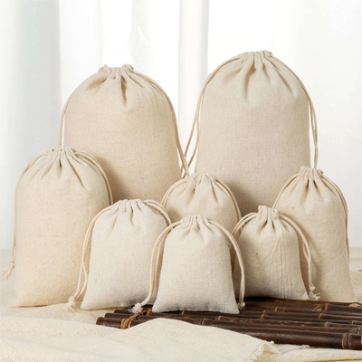 Custom Logo Eco Friendly Luxury Soft Cotton Pouch for Durable Jewelry Organization