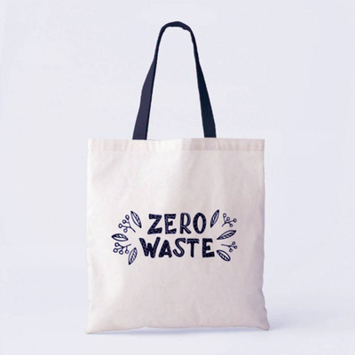 Soft Canvas Recycle Tote Bag Made of Sustainable Reusable Cotton