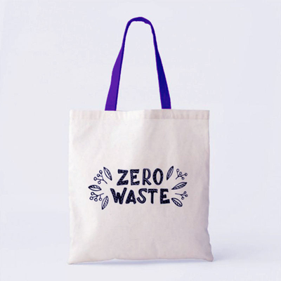 Soft Canvas Recycle Tote Bag Made of Sustainable Reusable Cotton