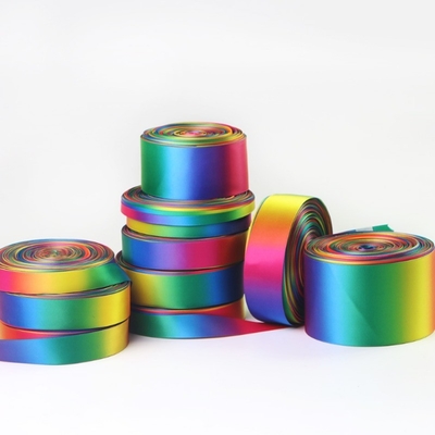 Soft Touch RIBBONS Single Face Double Face Rainbow Satin Ribbon Grosgrain Ribbon