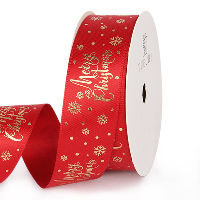 100% Polyester Custom Printed Grosgrain Ribbon Single Face