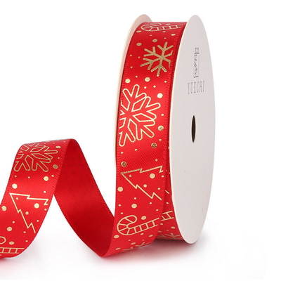 100% Polyester Custom Printed Grosgrain Ribbon Single Face