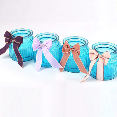 Single Face Ivory Satin Car Ribbon Bows for Wedding Hair Accessories