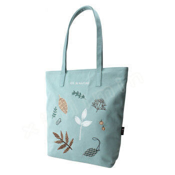 Custom Printed Logo Personalized Blank Plain Cotton Canvas Bags for Reusable Shopping