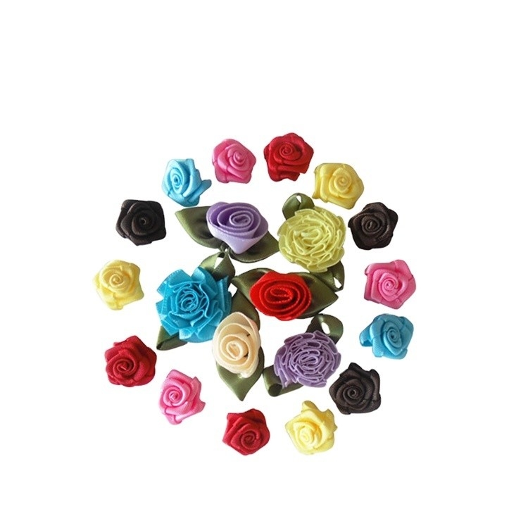 Color Hair Decoration Tie Christmas 100% Polyester Ribbon Mini Bows for Wine Wine Bottles