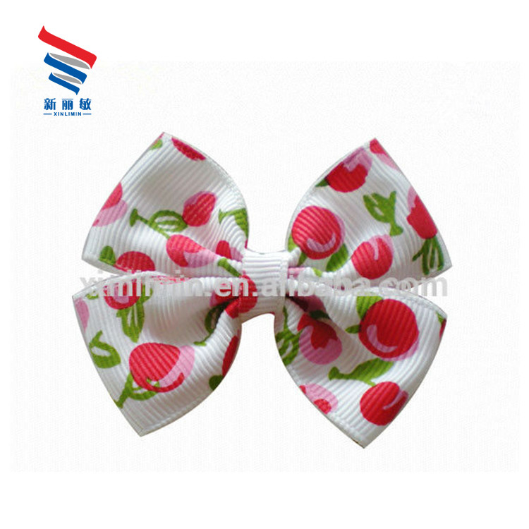 100% Polyester Pressed Edge Large Grosgrain Ribbon Bows for Hair Handmade and Decorative