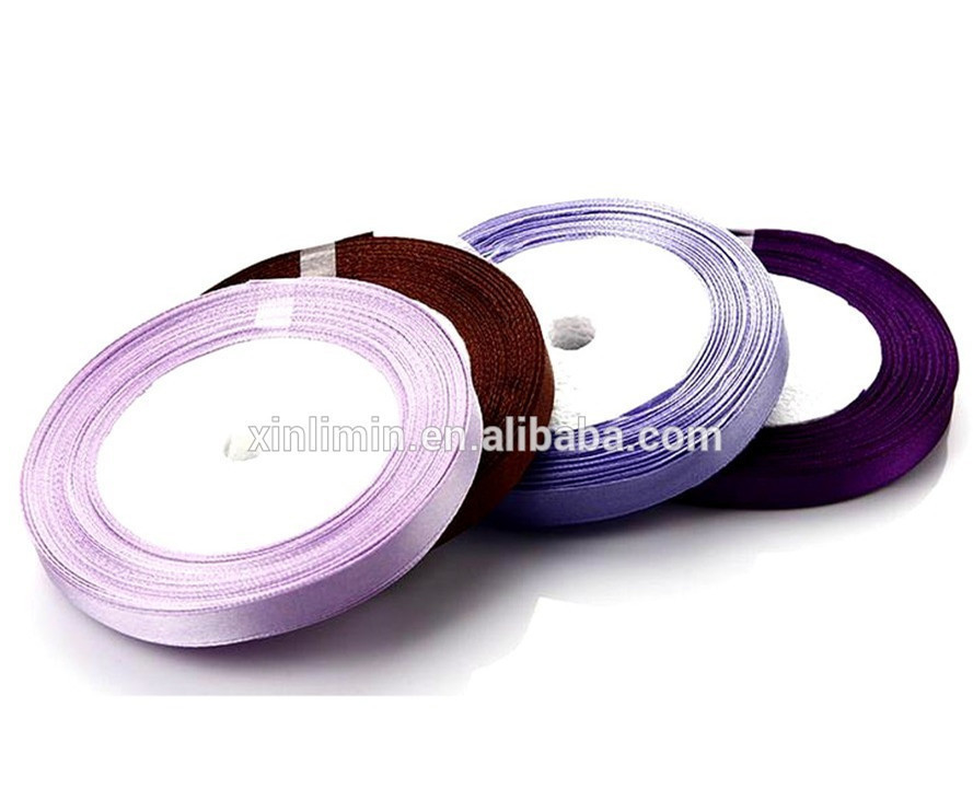 Eco Friendly Recycle Polyester Material Ribbon Satin Ribbon for Home Textile 3mm-100mm