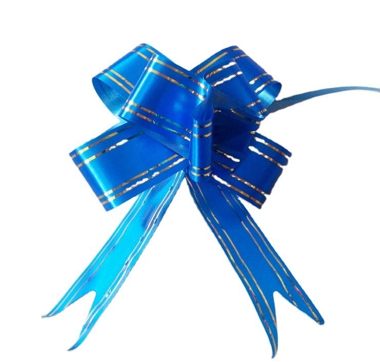 PP Pull String Ribbon Wedding Car Bow for Christmas Gift Packaging in Various Sizes