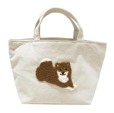 Custom Logo Love Animal 3D Towel Embroidered Cotton Tote Bag for Shopping Convenience