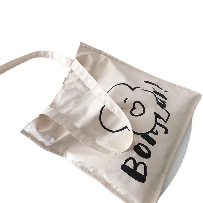 Customized Color Heavy-duty Canvas Tote Bags for Eco-friendly Shopping