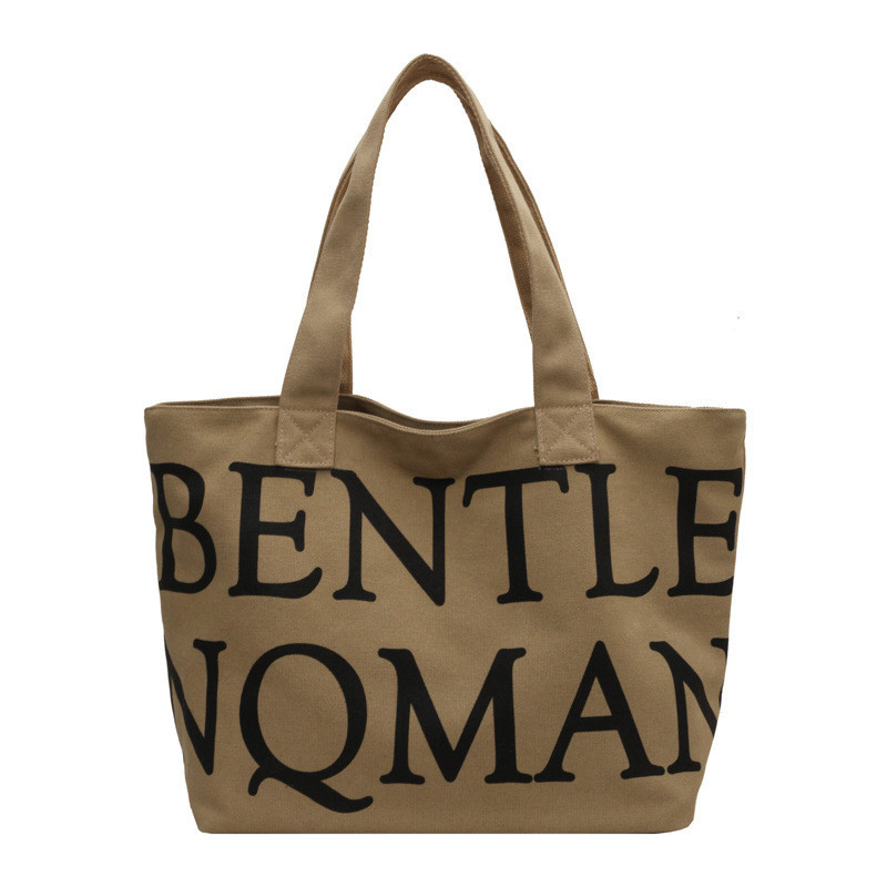 Cross-border Women's Underarm Tote Bag with Explosive Letter Print and Large Capacity